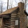 Restored cabin at Michie Tavern, Charlottesville, VA