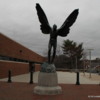 University of Virginia: This statue a memorial to a student who died -- a flying ace -- in World War I