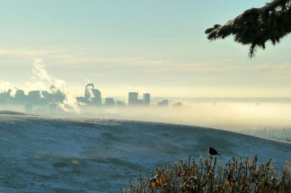 Calgary skies 02 Cold winter morning