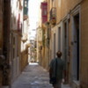 P1040864: Narrow street in capital of Valletta