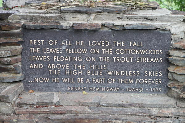 Sun Valley -- Hemingway Memorial