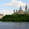 View of the Houses of Parliament and Chateau Laurier, Ottawa: From the Museum of History