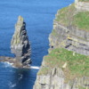 Cliffs of Moher. Branaunmore Rock just off O'Brien's Tower