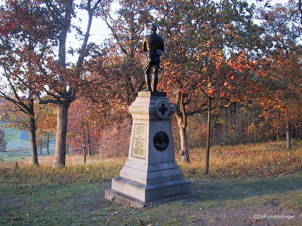 Dusk at Gettysburg, Pennsylvania.