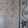 Lyrical mosaic floor.