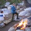 Campfire at Ostrander Lake.