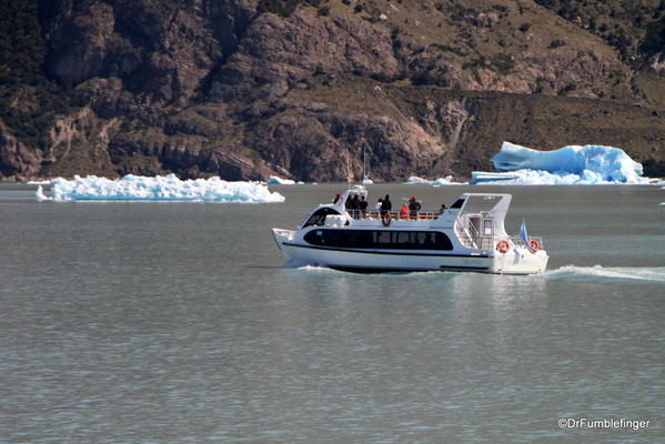 Viedma Glacier, El Chaltan. Icebergs in Viedma Lake
