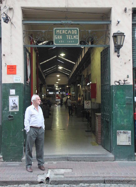 One of the entrances to the San Telmo Market