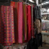 Cloth vendor, San Telmo Market