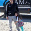 Our driver, Mariano and his adorable daughter in El Calafate