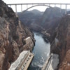 Mike O'Callaghan–Pat Tillman Memorial Bridge: Downriver view from the Hoover Dam