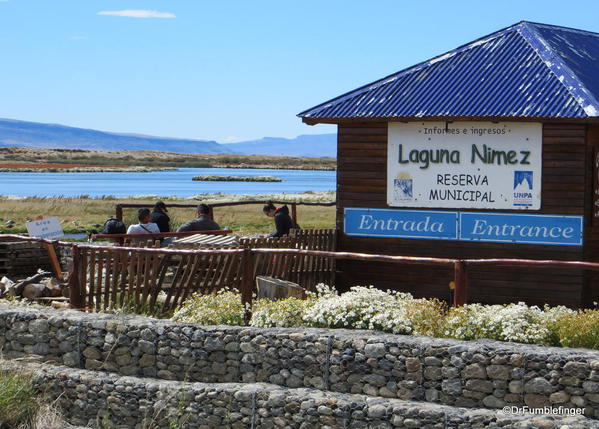 El Calafate, Argentina. Laguna Nimez Nature Preserve. Entrance