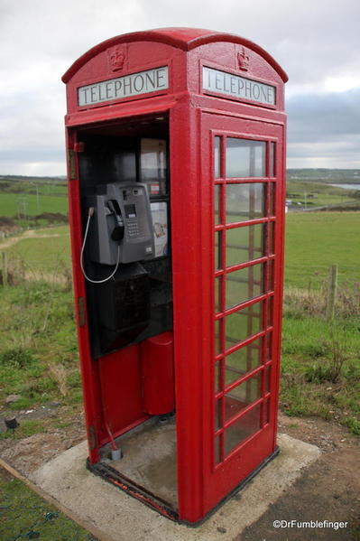 Classic old phone booth, Giant's Causeway