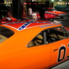 Dukes of Hazard's "General Lee".  1968 Dodge Charger: Note the confederate flag on the roof.  Apparently in many USA car shows, the flag has to be covered up