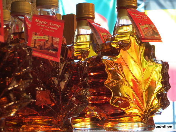 Maple syrup display, the Forks Market, Winnipeg
