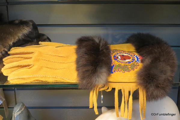 Hand-crafted gloves, the Forks Market, Winnipeg