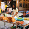 Thai street food-10: Endless varieties of spring rools and hot dog (maybe the real thing??)