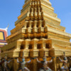 Temple of the Jade Buddha-4: Guilded stupa containing one of the the King's parents