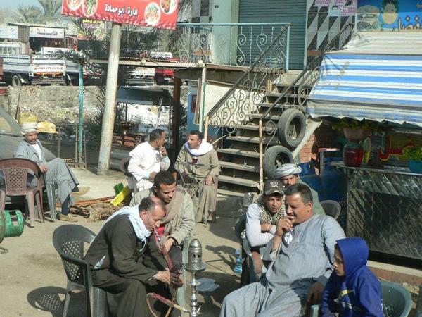 roadside cafe in Cairo