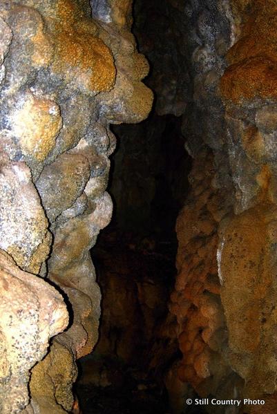 Inside the cave.