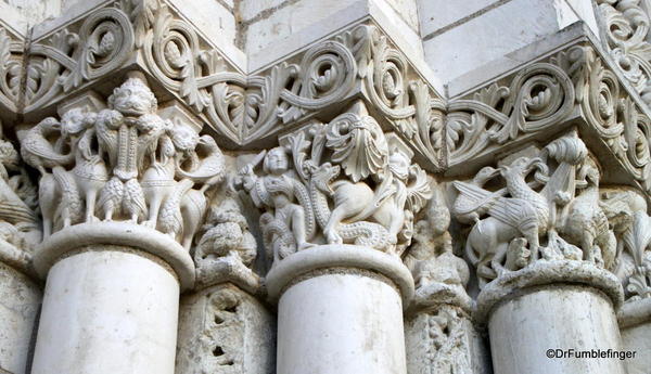 Details of entrance to church, Fontevraud Abbey