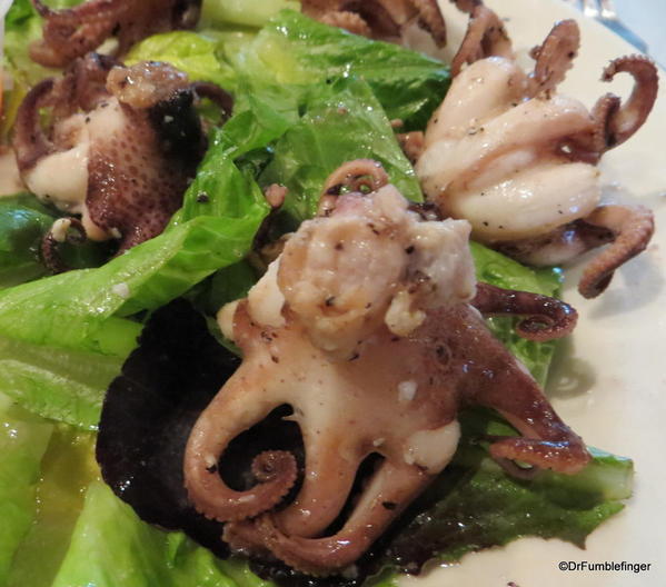 BBQ Baby Octopus appetizer, Monterey's Fish House, Monterey, California