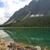 Boom Lake, Banff National Park: View to south end of lake