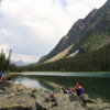 Boom Lake, Banff National Park: Views to south end of lake