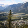 View of Banff and Vermillion Lakes from the Tunnel Mountain trail,  Banff National Park