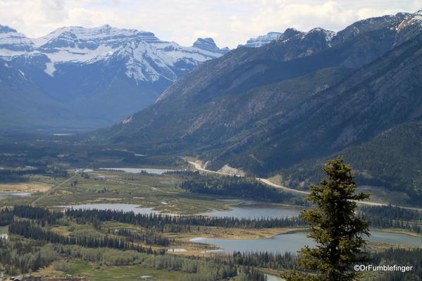 Vermillion Lakes view from the summit of Tunnel Mountain trail, Banff National Park