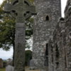 Round Tower and Celtic Cross at  Monasterboice