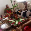 Praan Prathistaa Ceremony - A Legacy for Granny: The two pundits (Hindu priests) performing the ceremony.