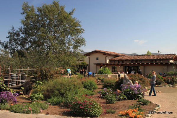 Mission San Juan Capistrano. Garden and entrance