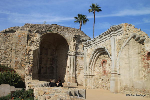 Mission San Juan Capistrano. Great Stone church