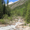 Louise Creek, draining the plain of the Six Glaciers