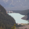 Lake Louise and view to east: You can see Chateau Lake Louise at a distance