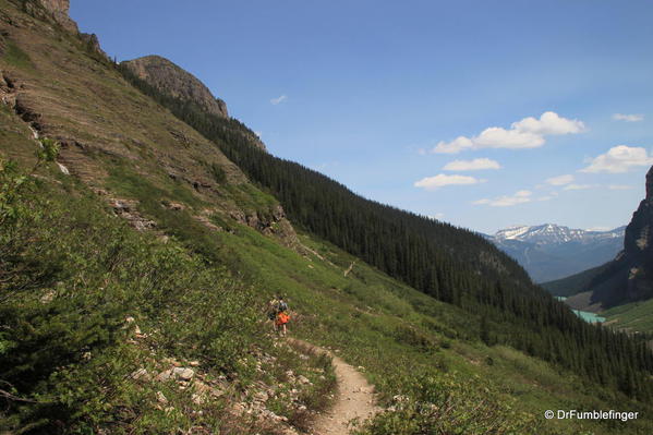 Trail in the Plain of the Six Glaciers