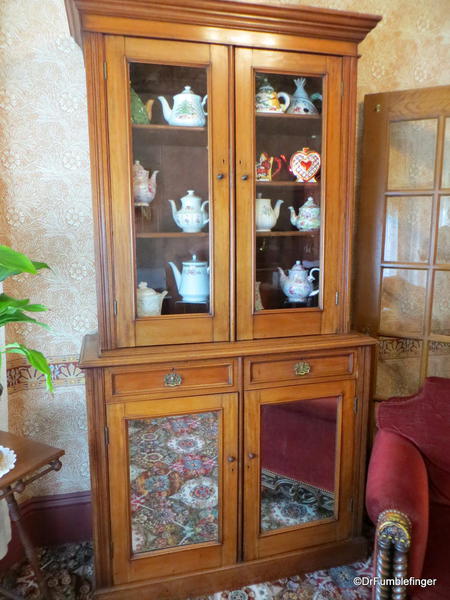 China cabinet, Front bedroom, Steinbeck House, Salinas, California