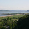 View up the St. Lawrence River, towards Quebec