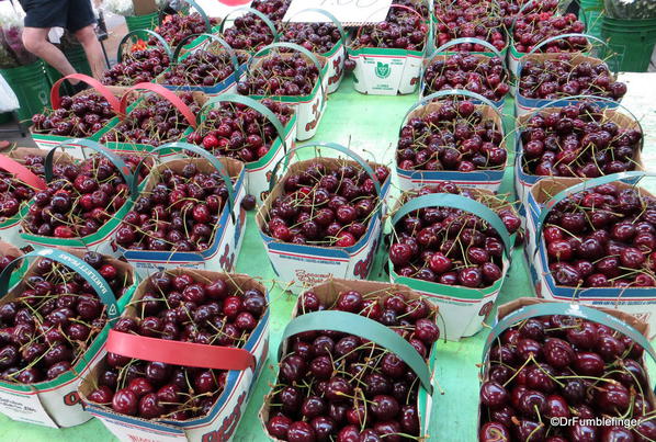 Bing cherries, St Catharines Market, Niagara Peninsula, Ontario