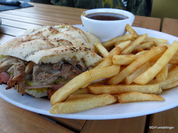 Grizzly Paw, Canmore, Alberta. Cuban Duck Sandwich