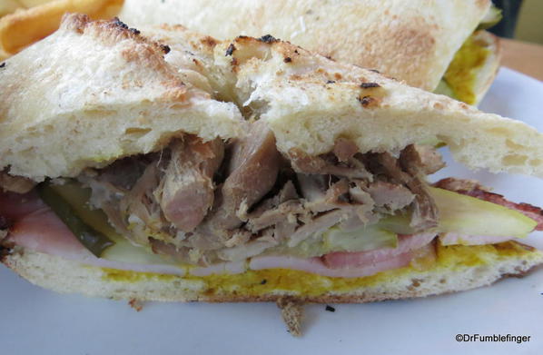Grizzly Paw, Canmore, Alberta. Cuban Duck Sandwich