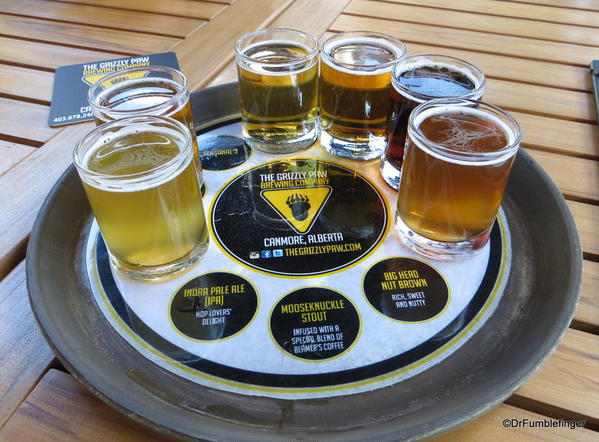 Grizzly Paw. Beer sampler