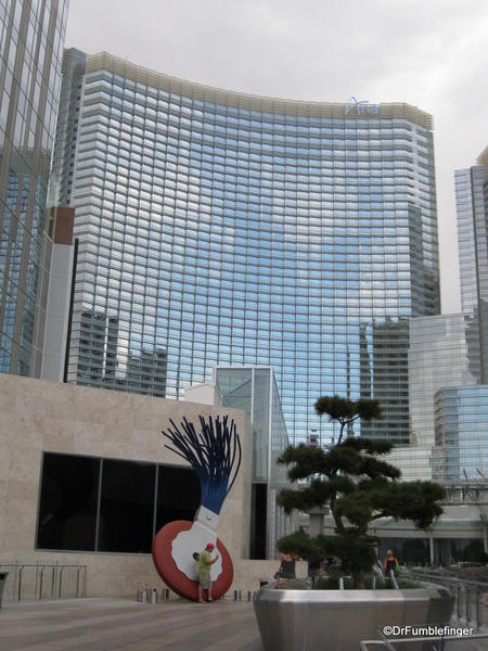 City Center Art, with Aria in the background