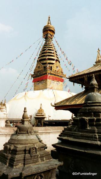 Swayambunath Stupa, Kathmandu, Nepal.