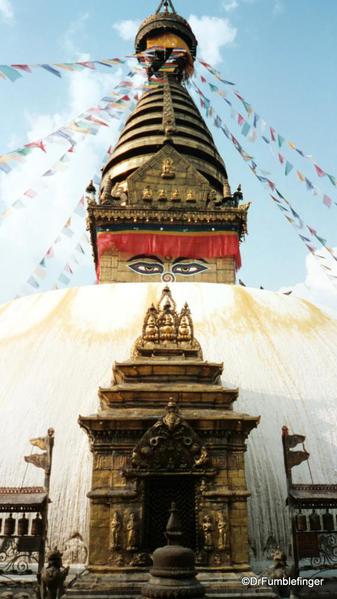 Swayambunath Stupa, Kathmandu, Nepal.