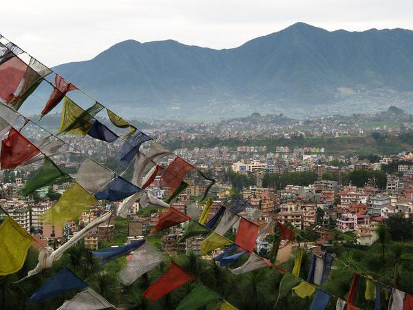 Kathmandu viewed from the Swayambunath Stupa. Courtesy Wikimedia, Ester Inbar