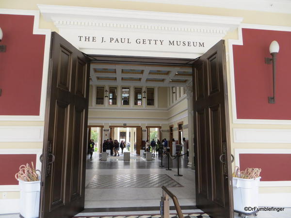 Main entrance to the Getty Villa