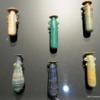 Getty Villa.  Roman glass perfume flasks