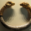 Getty Villa.   Ram's head bracelet 400 BC Greek
